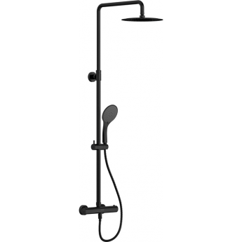 Душевая система BRASKO BLACK смеситель термостатический 3 режима шланг 150 металл черный Душевая система BRASKO BLACK смеситель термостатический 3 режима шланг 150 металл черный