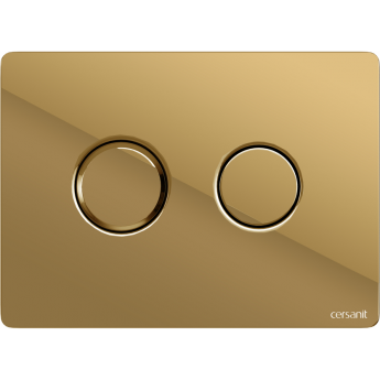 Кнопка CERSANIT ACCENTO CIRCLE для AQUA пневматическая пластик золотой глянцевый Кнопка CERSANIT ACCENTO CIRCLE для AQUA пневматическая пластик золотой глянцевый
