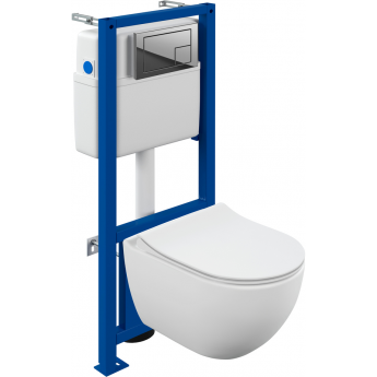 Комплект CERSANIT BRASKO SMART CO DPL EO slim + LINK PRO + CORNER пластик хром глянцевый