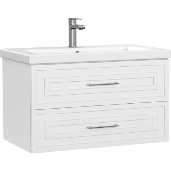 Тумба под раковину CERSANIT CLASSIC 69090, 80 см, подвесная, белая матовая